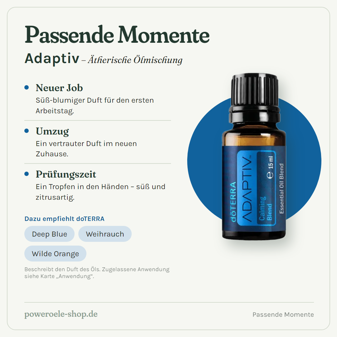 doTERRA Adaptiv - Passende Momente