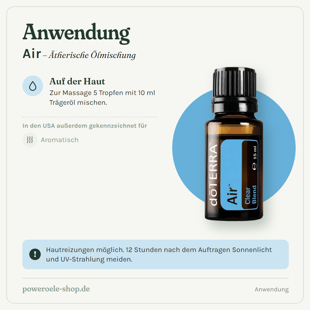 doTERRA Air - Atemwegsmischung - Anwendung