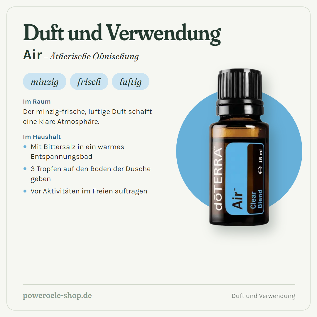 doTERRA Air - Atemwegsmischung - Duft und Verwendung