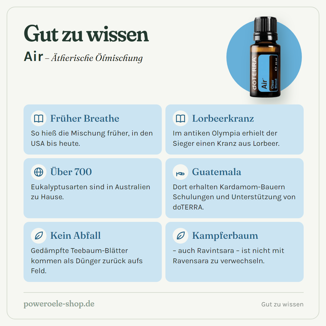 doTERRA Air - Atemwegsmischung - Gut zu wissen