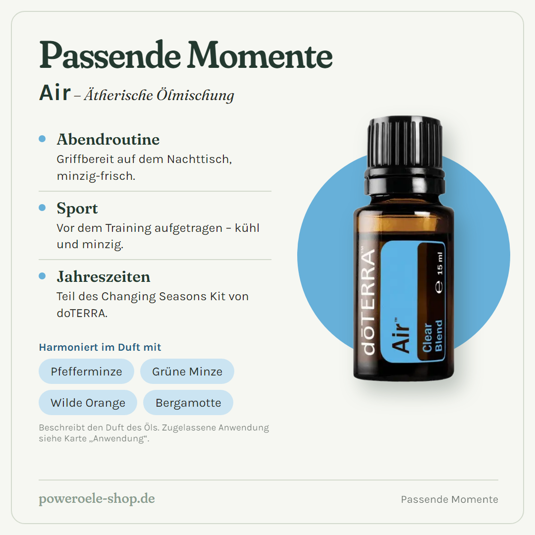 doTERRA Air - Atemwegsmischung - Passende Momente