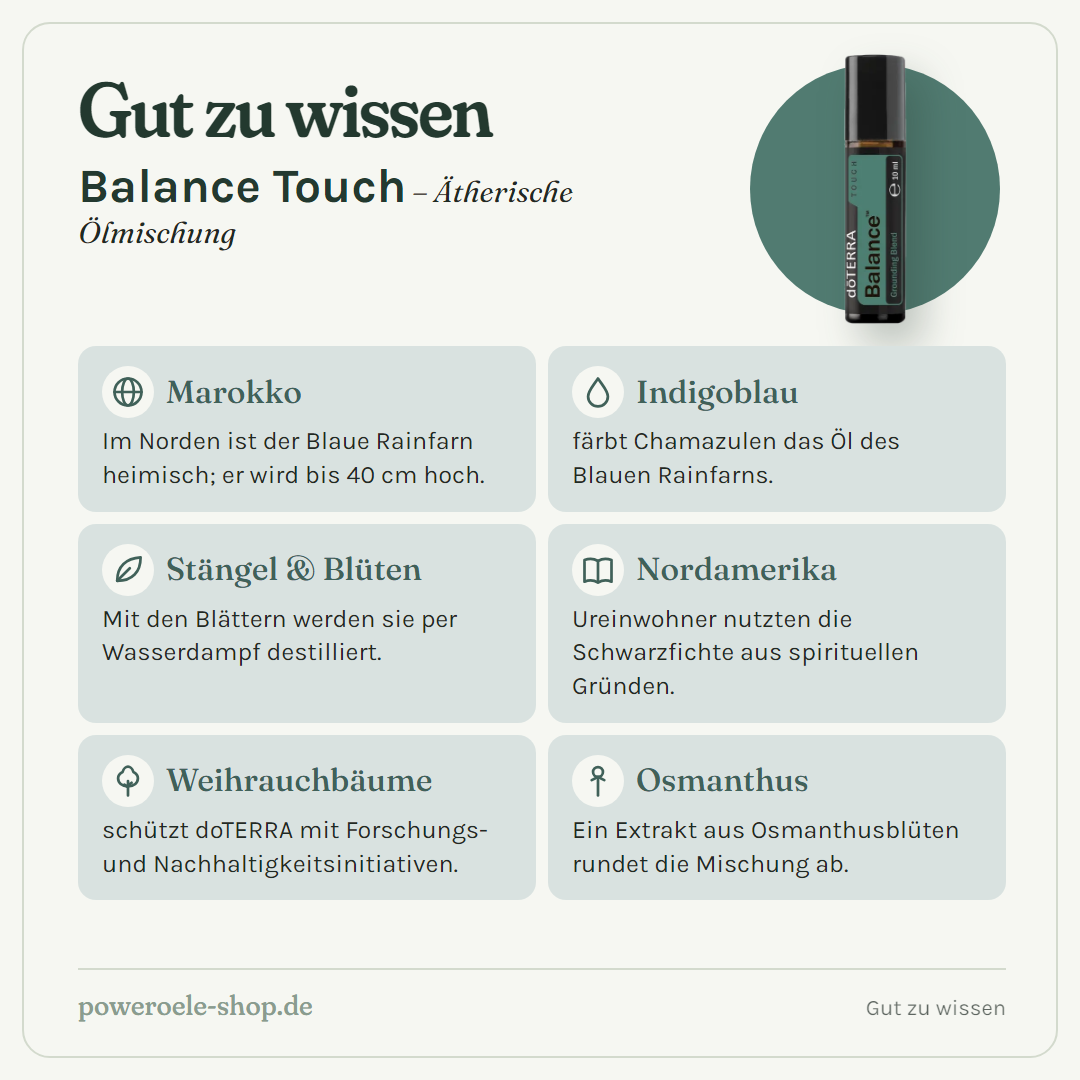 doTERRA Balance Touch - Gut zu wissen