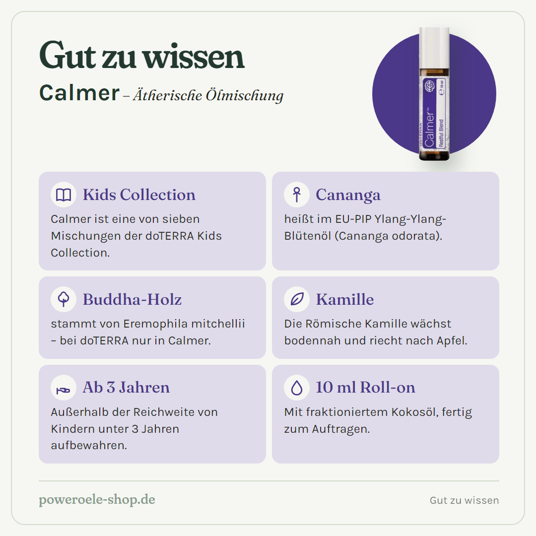 doTERRA Calmer - Erholungsmischung - Gut zu wissen