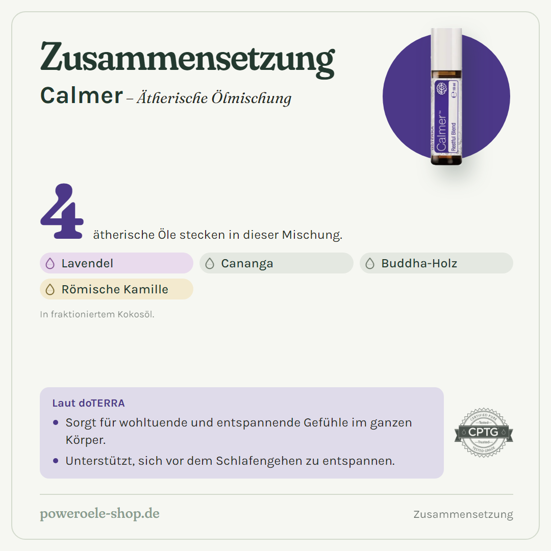 doTERRA Calmer - Erholungsmischung - Zusammensetzung