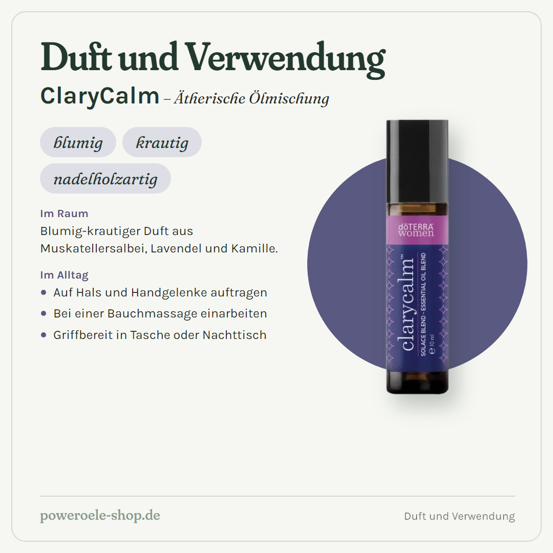 doTERRA Clary Calm - Tröstende Mischung - Duft und Verwendung