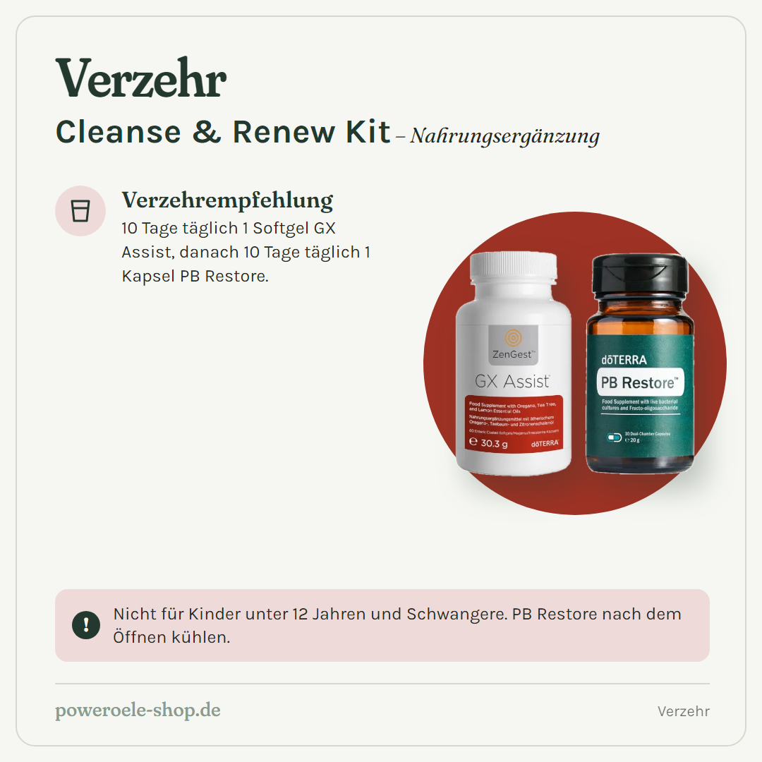 doTERRA Cleanse & Renew Kit - Verzehr