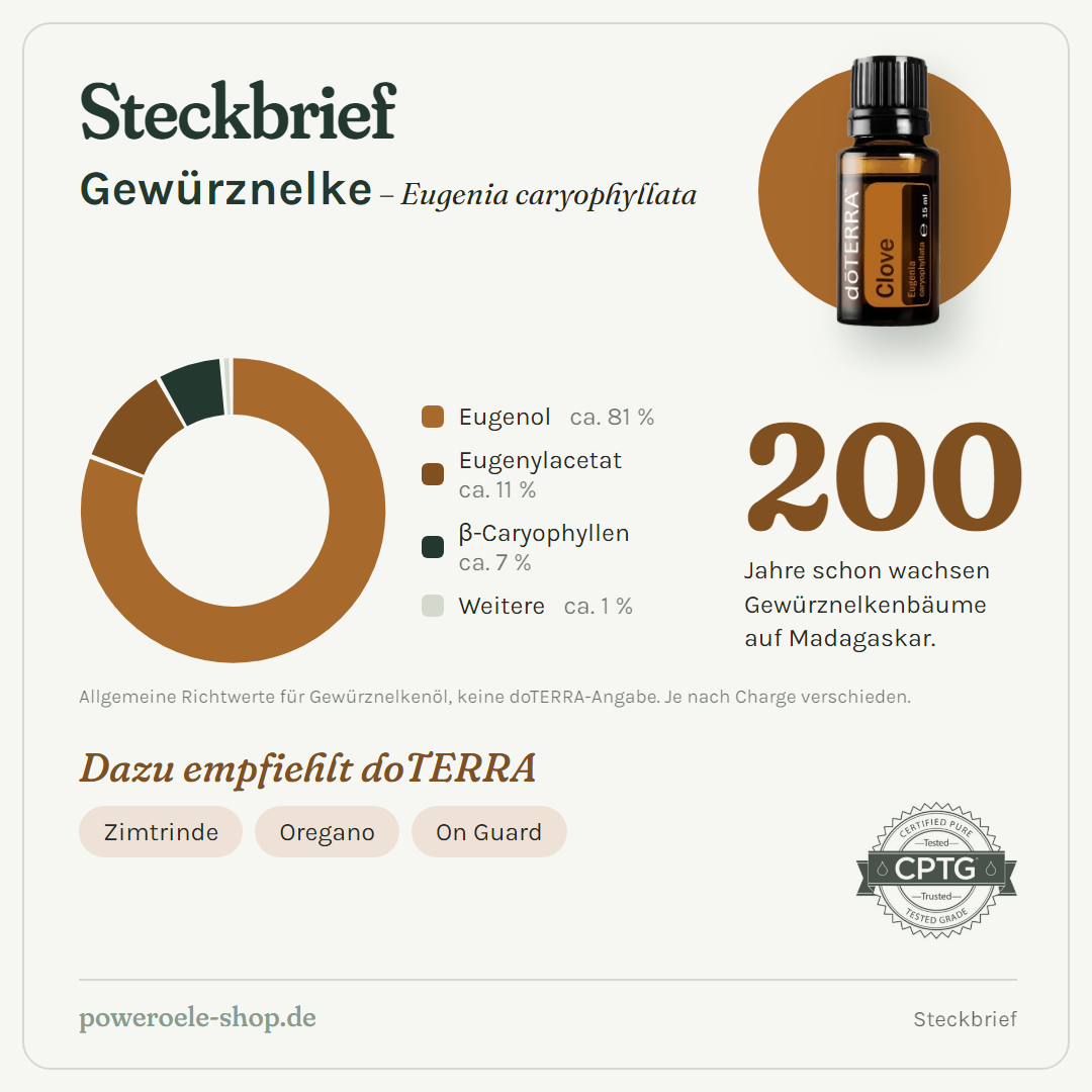 doTERRA Clove (Gewürznelke) - Steckbrief
