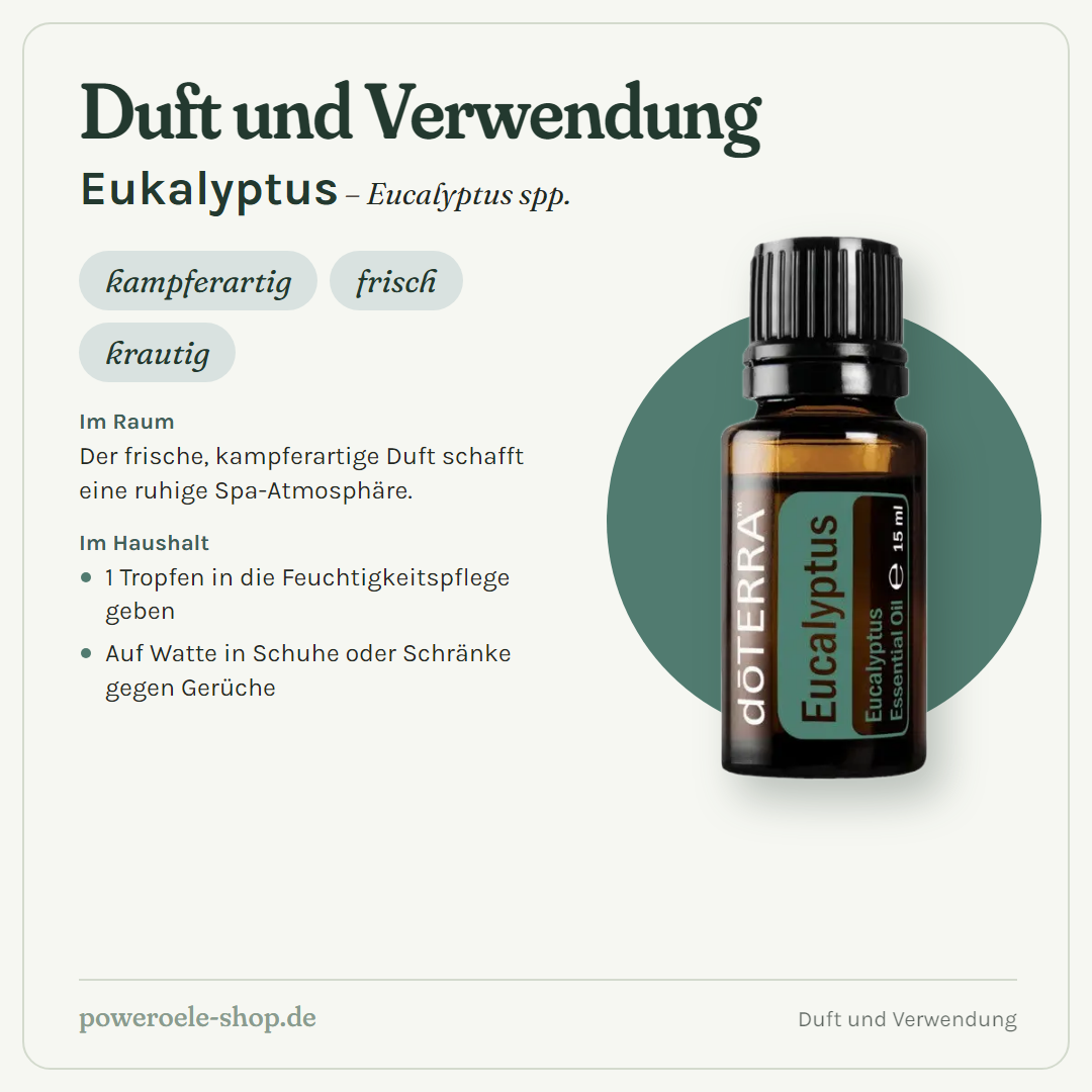 doTERRA Eucalyptus (Eukalyptus) - Duft und Verwendung