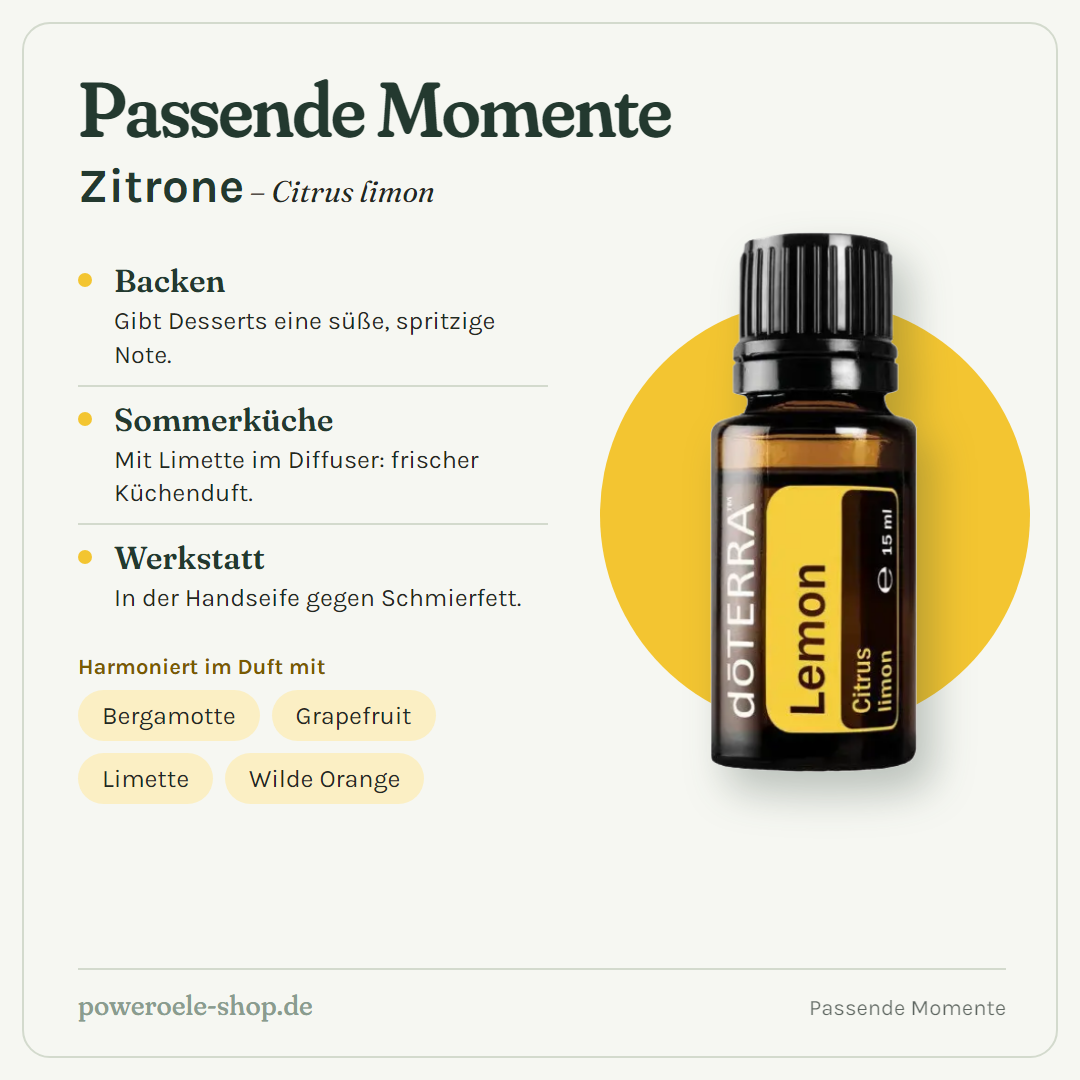 doTERRA Lemon - Passende Momente