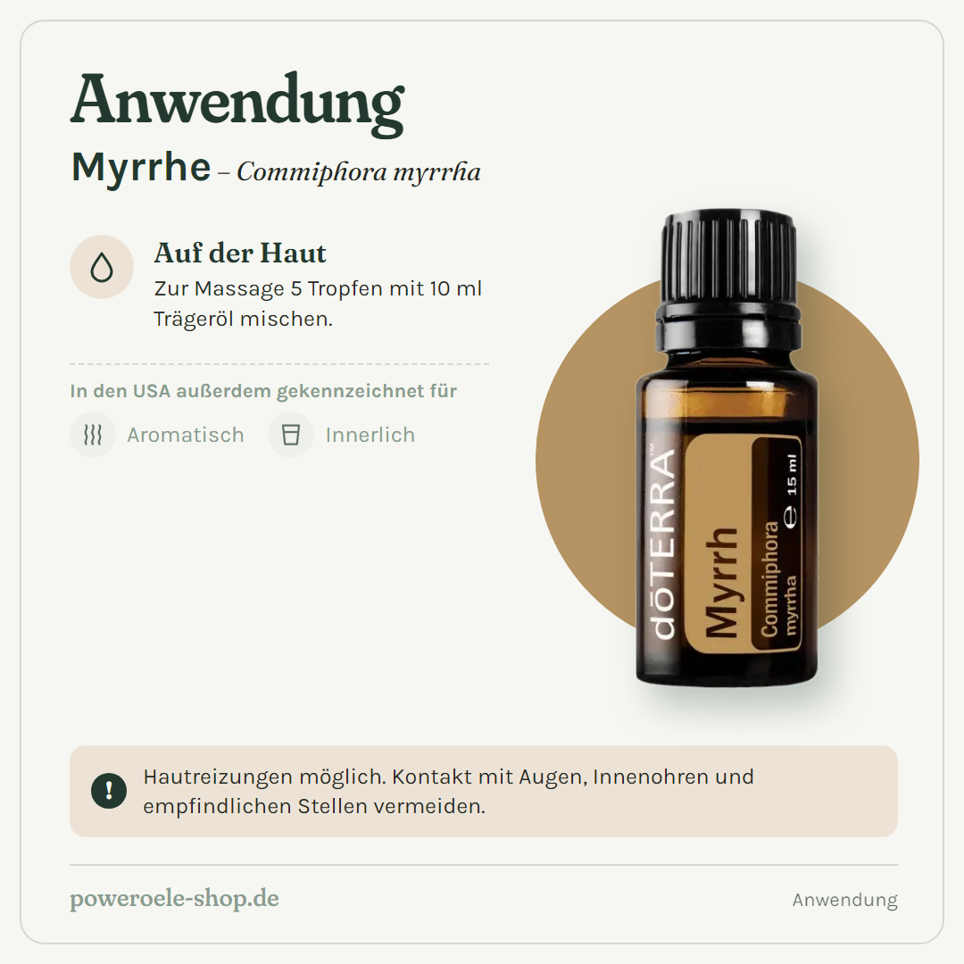 doTERRA Myrrhe - Anwendung