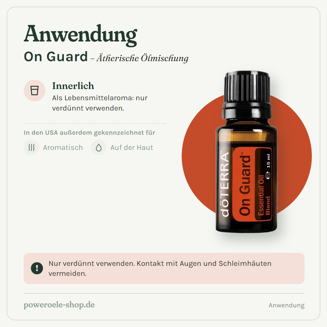 doTERRA On Guard - Immunsystem Mischung - Anwendung