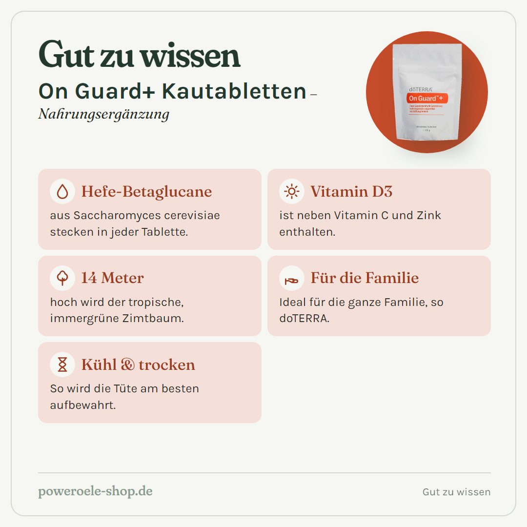 doTERRA On Guard Kautabletten - Gut zu wissen