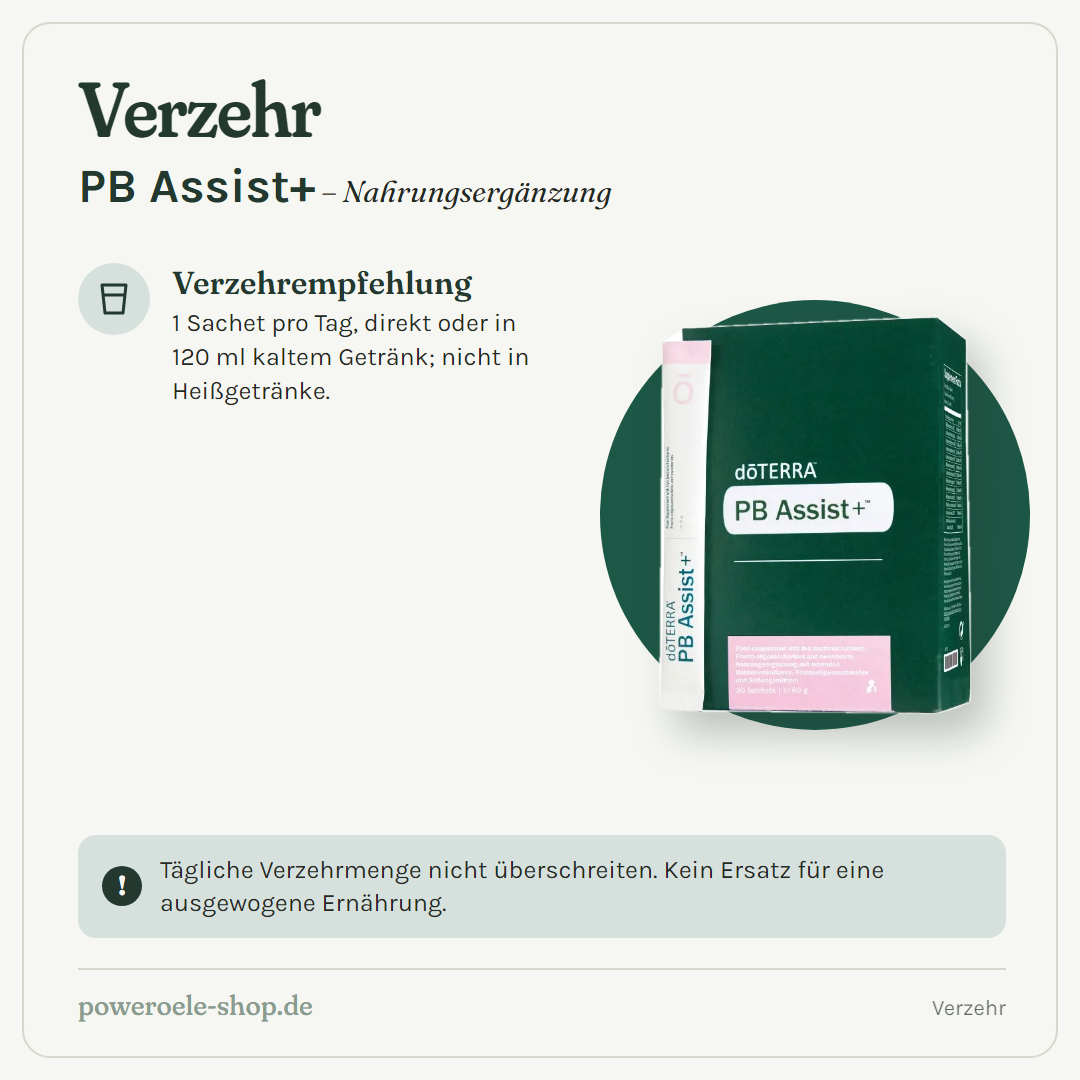 doTERRA PB Assist+ - Verzehr