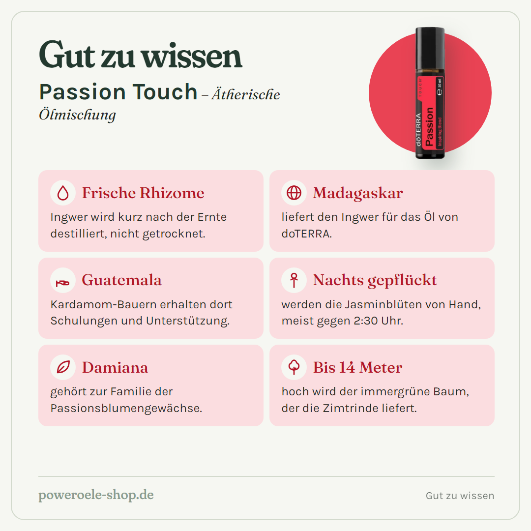 doTERRA Passion Touch - Gut zu wissen