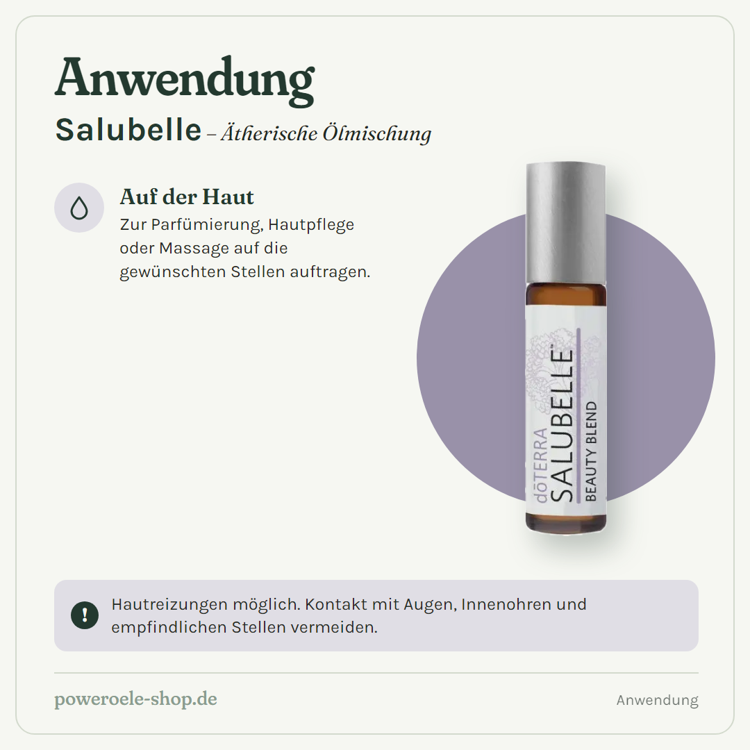 doTERRA Salubelle - Beauty Mischung - Anwendung