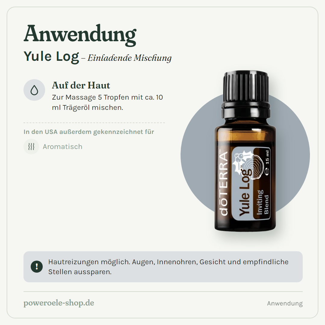 doTERRA Yule Log™ - Anwendung