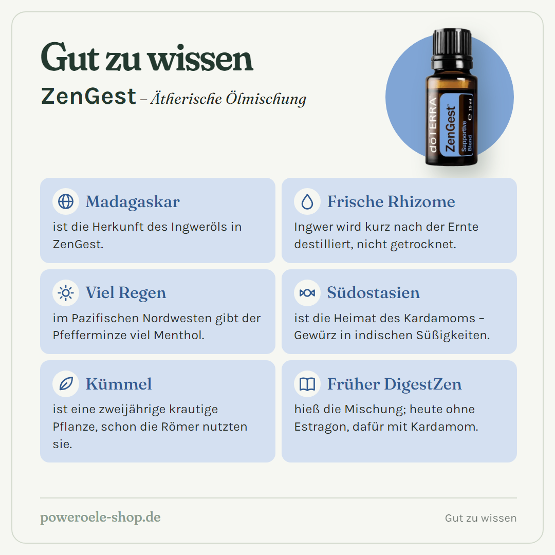 doTERRA Zengest - Unterstützende Mischung - Gut zu wissen