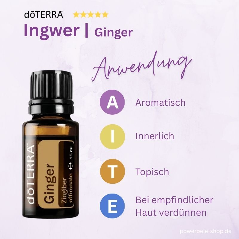 doTERRA Ingwer Anwendung