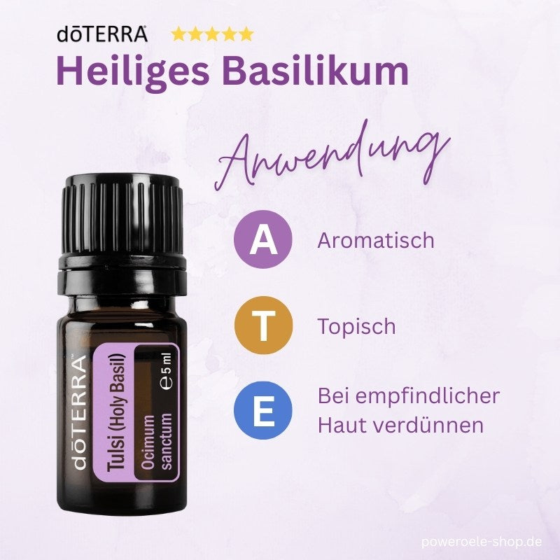 doTERRA Heiliges Basilikum Anwendung
