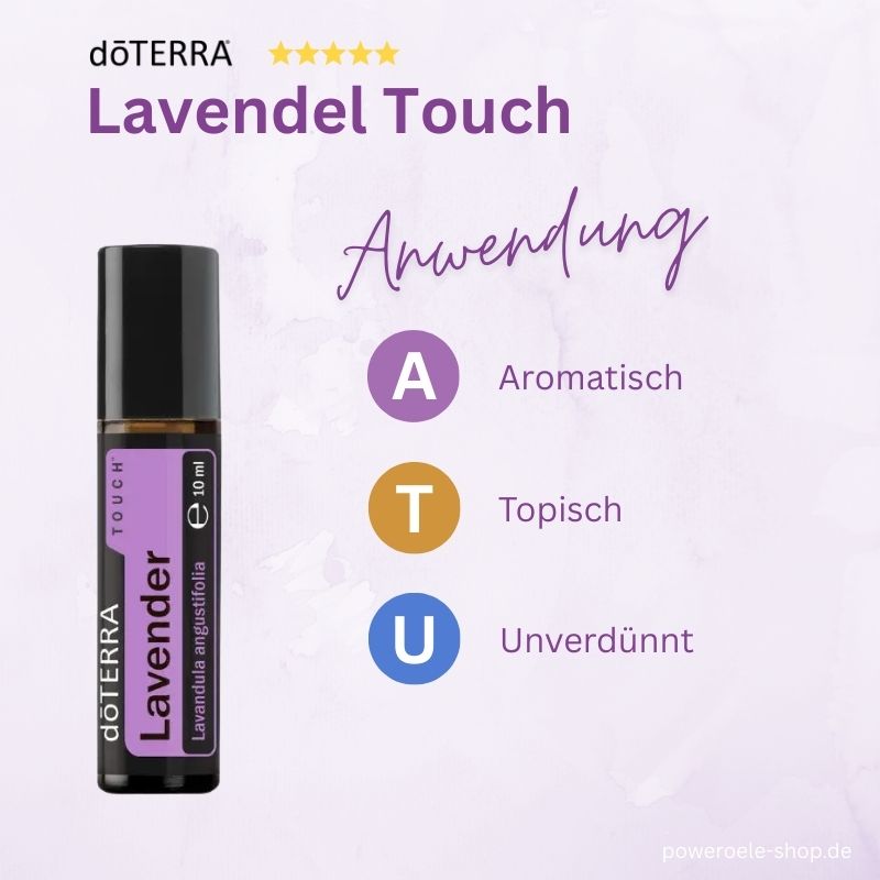 doTERRA Lavendel Touch Anwendung