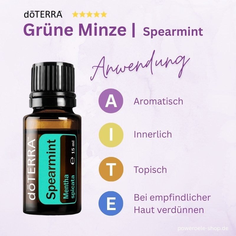 doTERRA Grüne Minze Anwendung
